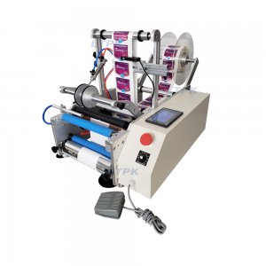 LT-190 round pneumatic labeling machine Labeling machine for gl