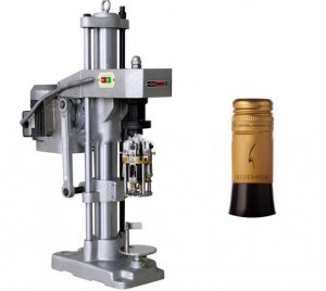 Stelvin ropp cap sealing capping machine for glass wine bottles