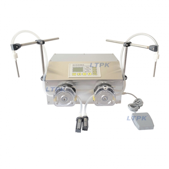 2 heads peristaltic pump liquid filler for perfume - Click Image to Close