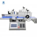 Auto Desktop Labeling Machine for round bottles in PVC belt