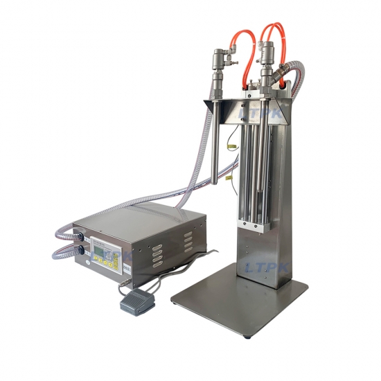 2-head lifting nozzles numerical control filler for thin liquids - Click Image to Close