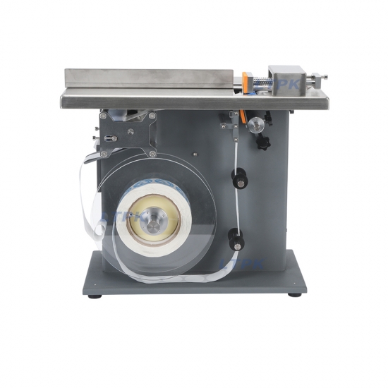 Small 90 degree corner sticker applicator labeling machine - Click Image to Close