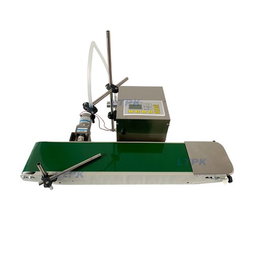 Small magentic pump filler with conveyor for lotion essence oil