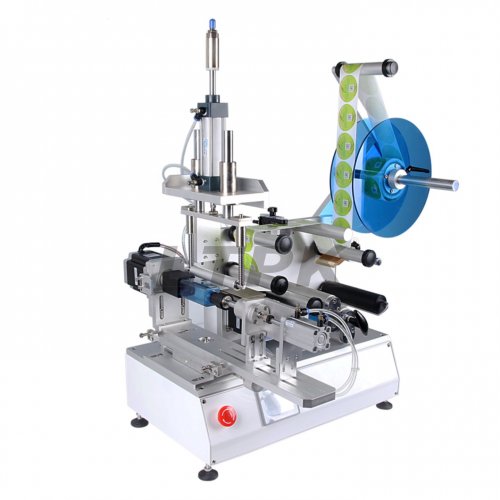 Semi auto round flat square bottle label applicator