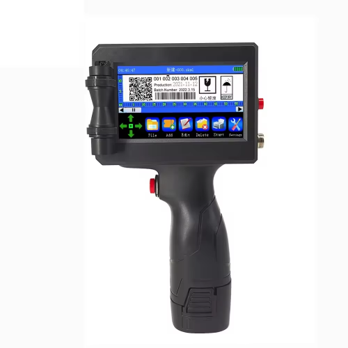 Portable handheld inkjet printer